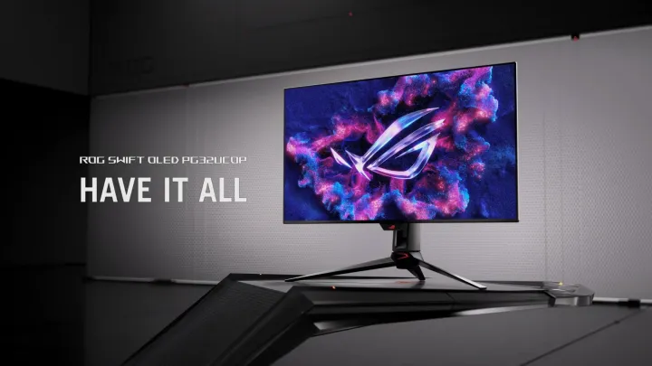 ASUS PG32UCDP ROG Swift 32” OLED Gaming Monitor 4K 240Hz / FHD 480Hz 0.03ms G-SYNC USB Type-C