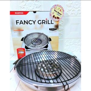 PANGGANGAN PUTAR MASPION/ALAT PEMANGGANG FANCH GRILL 33CM bahan super tebal pilihan yang cocok untul ibu ibu yang suka panggang panggang di atas kompor tampa arang lagi