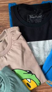 Kaos Distro Katun Combed Anak 30s Kuning Murah Berkualitas