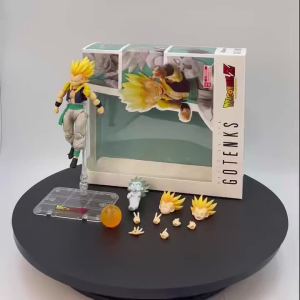 Bandai | Bandai SHF Dragon Ball Large Gotenks Action Figure - Anime Merchandise Collectible Toy Gift Decorative Ornament