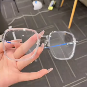 Ultra light large frame Photochromic AntiRadiation Glasses Replaceable Lens For WomenMen Sunglasses
