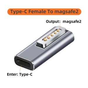 Compatible with magsafe1/2 Magnetic Charging Adapter USB-C to magsafe1/2 Magnetic Adapter for MacBook Air Pro 100W Fast Charging