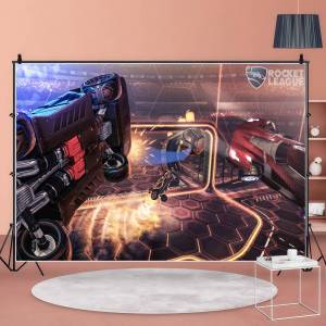 Mesuca | Rockets League Racing Car Football Photography Studio Backdrop Outdoor House Party Decoration Photo Background Curtain Back