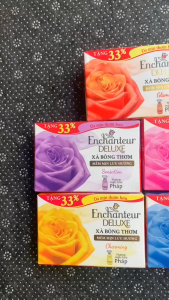 Xà Bông Cục Enchanteur Glamour 120g – Tặng 33% Hương Nước Hoa Quyến Rũ