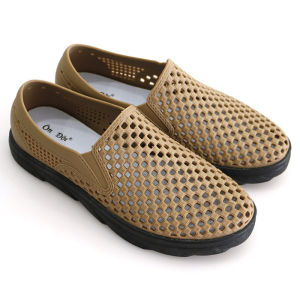 Soft Bottom Import Vietnam on Dot Sandals Mens Natural Rubber Latex Casual Shoes Closed Toe Cut Out Coast Clog Hole Shoes
