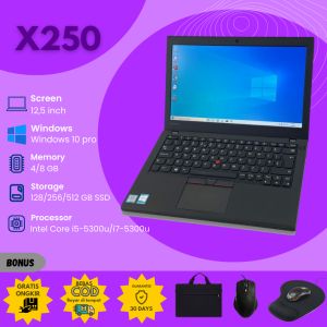 Laptop Lenovo Thinkpad X250 Core i3 i5 i7 Generasi 5 Layar 125 Inch Peningkatan Terbaru