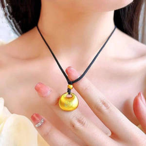 🔥Little Fat Fu Pendant Necklace New Chinese Style Collarbone Chain Girlfriend Gift LovelylifeFu👍