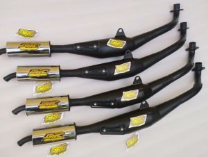 KNALPOT FIZR PERUT HITAM DOFF TAHAN PANAS