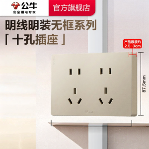Bull | Wall-Mounted Thin 15-Outlet Socket