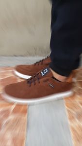 NAZ JAGGER - Sepatu Sneakers Pria NAZ Kasual Suede Coklat Sol Dijahit Sepatu Kets Pria 100% LOKAL