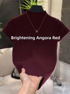 GEBOFU | Korean Style Half-High Neck T-Shirt Short Sleeves Women