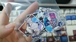 Honkai Star Rail - Set 10/15 Sticker Hacker Sói Bạc / Silver Wolf - Thợ Săn Stellaron game Honkai Star Rail hình dán trang trí chống nước chống xước