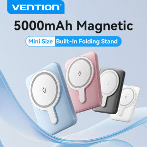 Vention 10000mAh Magnetic Wireless Power Bank for iPhone 18 17 16 15 14 13 pro max Samsung S24 Ultra S23 S22 Xiaomi 13t 12t Cellphone Portable 5000mAh Powerbank