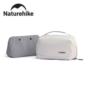 Naturehike Portable outdoor toiletry bag Large capacity polyester 2 in 1 travel makeup storage bag Water-repellent hanging toiletry bag travel bag