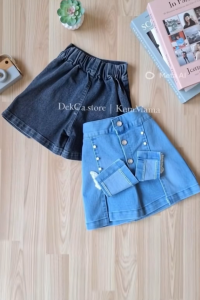 Rok celana anak perempuan 1-12tahun korean style rok jeans bawahan anak 2in1