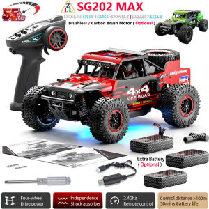 ST[Fast Delivery][Original Available] ZLL SG202 MAX 2.4G 4WD 1:20 High Speed Drift Racing Car 50Mins 55KM/H Brushless Motor RC Car Off-Road Car Toy SG202 PRO RC Car