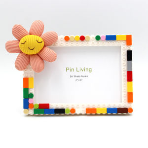 Panyi Heart-to-Heart DIY Babys Building Blocks Photo Frame Minimalist Confession Handmade Creative Gift Moss Password