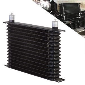 7/10/13/15 Rows Auto Car Oil Cooler Universal Engine Transmission Oil Cooler Kit AN10 Black color Car Accessories