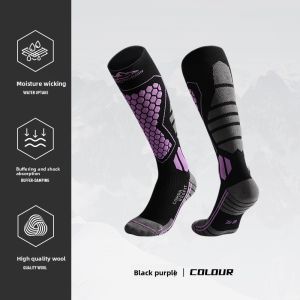 INRT | Warm Compression Wool Socks for Skiing Cycling Hiking Running