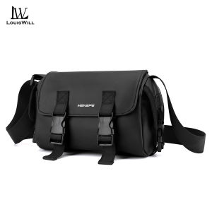 LouisWill Men Shoulder Bags Cross Body Bags Sports Bag Waterproof Fashion Bag Super Large Capacity Simple Casual Sport Street Bag for Student Teenager