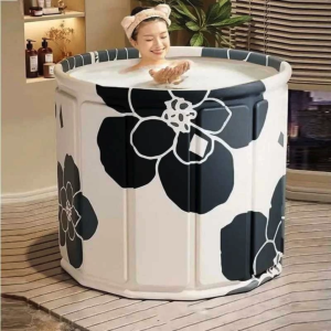 Bathub Portable Bak Mandi Rendam Dewasa Anak-anak Dapat Dilipat Diameter 70 cm