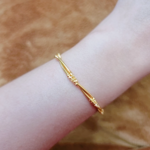 JIN JING RANTAI TANGAN FESYEN (PADU)EMAS 916 TULEN 7.48G