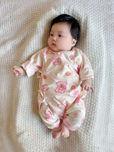 cat and fish | Spring and Autumn Cotton Baby Romper