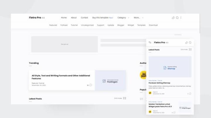 Template Blogger Fletro Pro Spesial Edition