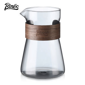 BINCOO Glass Coffee Pot Coffee Dripper Set Hand Brewed Glass Coffee Cup Cold Extraction Kettle 500ML