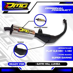 knalpot suzuki satria 2 tak hiu/lumba model ahm suara super garing