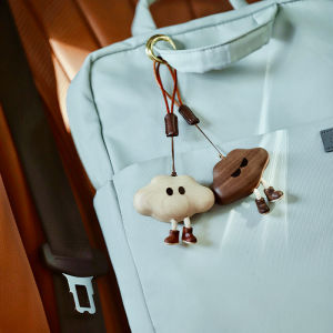 Original Cute Wooden Cloud Couple Hanging Ornament Car Pendant Creative Home Decoration High Altitude Phobia Clouds