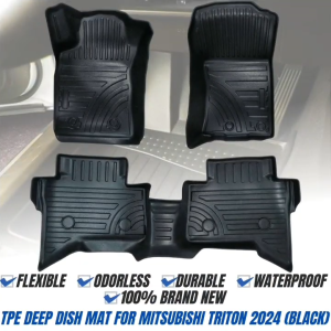 CPS TPE DEEP DISH MAT FOR MITSUBISHI TRITON 2024 (BLACK) (12341)