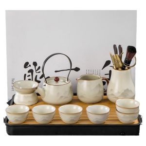 XIANGYE | Ceramic Tea Set New Design 2026 Home-use Kung Fu Tea Pot Cup