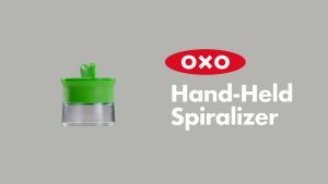 OXO เครื่องสไลด์ผัก เป็นเส้นสปาเกตตี้ ขนาดเล็ก l OXO GG Hand-held Spiralizer ใช้ได้กับผักหลากหลายชนิด เช่น แตงกวา ซูคินี แครอท