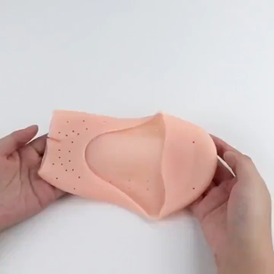 2pcs Kaus Kaki Silikon Premium Anti Slip dengan Gel Gripper Nyaman Dipakai Seharian Untuk Wanita Lansia