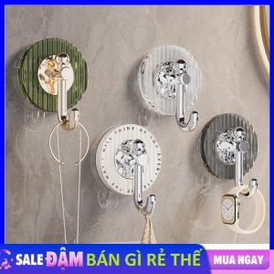 Vỉ 4 Móc Dán Tường Dáng Tròn Siêu Dính - Móc Treo Đồ Đa Năng Cho Gia Đình  Không Cần Khoan Đục - Móc Treo Quần Áo  Khăn Dụng Cụ Bếp Đồ Nhà Tắm Tiện Lợi
