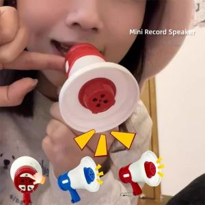 พวงกุญแจเครื่องเล่นบันทึกเสียงขนาดเล็ก2ชิ้นพวงกุญแจอัดเสียงได้พวงกุญแจเพลงของเล่นสร้างสรรค์เป็นของขวัญ