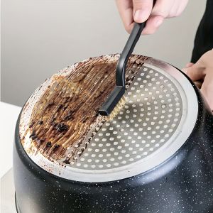 3-Piece Kitchen Cleaning Brush Set Suitable for Stovetops Range Hoods and Bathrooms with Soft Medium and Stiff Bristles