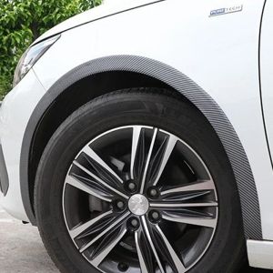 Carbon Fiber Decorative Lips for Wheel Arches Auto Car Body Styling Wheel Arch Trims Black Carbon Fiber Look Plastic