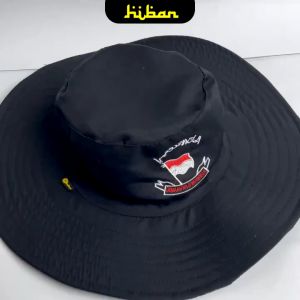 Topi Bundar Hitam Melindungi Dari Panas Matahari Haji dan Umroh