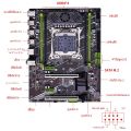 QIYIDA X99 เมนบอร์ดLGA 2011-3 E5 A99 รองรับ 4 ช่องXeon E5 เต็มรูปแบบCPU DDR4 RAMหน่วยความจําUSB3.0 ATX Server. 