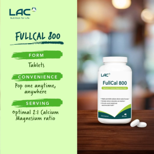 [LAC FULLCAL] FullCal 800 - Optimal 2:1 Calcium Magnesium Formula (120 / 240 / 500 caplets)