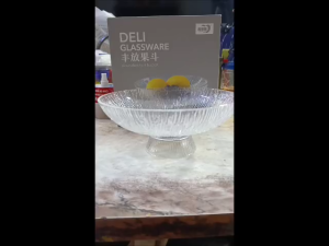 TÔ THỦY TINH CAO CẤP CÓ CHÂN ĐẾ – ĐK: 25.5CM - SANG TRỌNG & TIỆN DỤNG