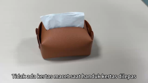 Kotak handuk kertas kulit kotak pompa rumah tangga kelas atas ringan mewah mobil kotak handuk kertas