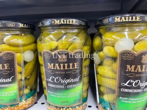 MAILLE GHERKINSOriginal 375g./ 950g. แตงกวาดอง คุณภาพ นำเข้าจากฝรั่งเศส 375 กรัม.และขนาด 950 กรัม