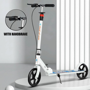 AENXRD Aluminum Scooter  Foldable Scooter For kids adult youth Outdoor Fitness scooter  Height Adjustable with Handbrake