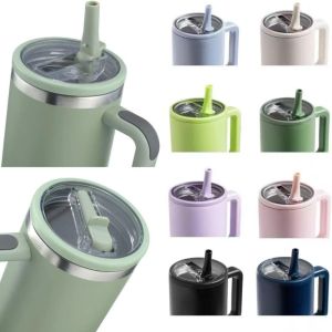 SZXBOGS Scratch-proof Sealing Cup Cover Dustproof Water Cup Accessories Protective Cover  with Straw Straw Lid for 40oz Stanley Cup/Tumbler