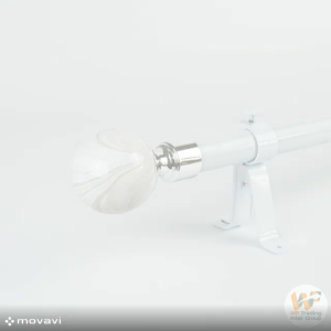 ชุดรางผ้าม่าน ชุดราวผ้าม่าน หัวลายไม้ พร้อมส่ง รางขนาด 26 มม