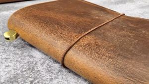 Premium Handcrafted Refillable Leather Journal Travelers Notebook Travel Diary with 3 Inserts Travelers Notebook V01-LM05C