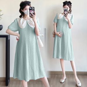 Sweet Fashion Collar Pregnant Dress
